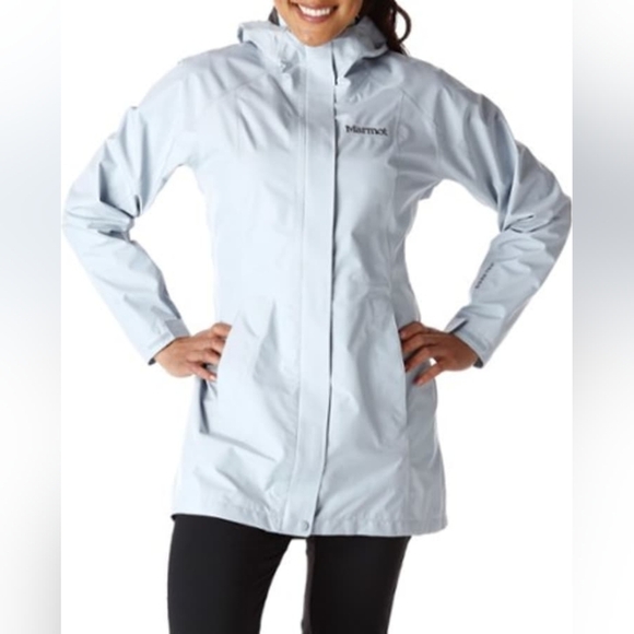 Marmot Gortex Adjustable Hood Water Repellent Wind Proof Essential Jacket - Picture 1 of 16